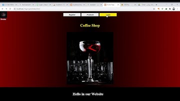 Coffee Shop Website (Dynamic Web Pages PHP & MySQL) 2021