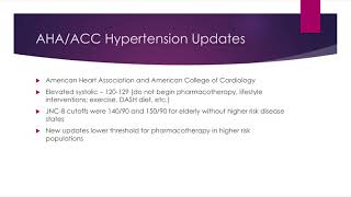 Hypertension Guidelines From Latest Update