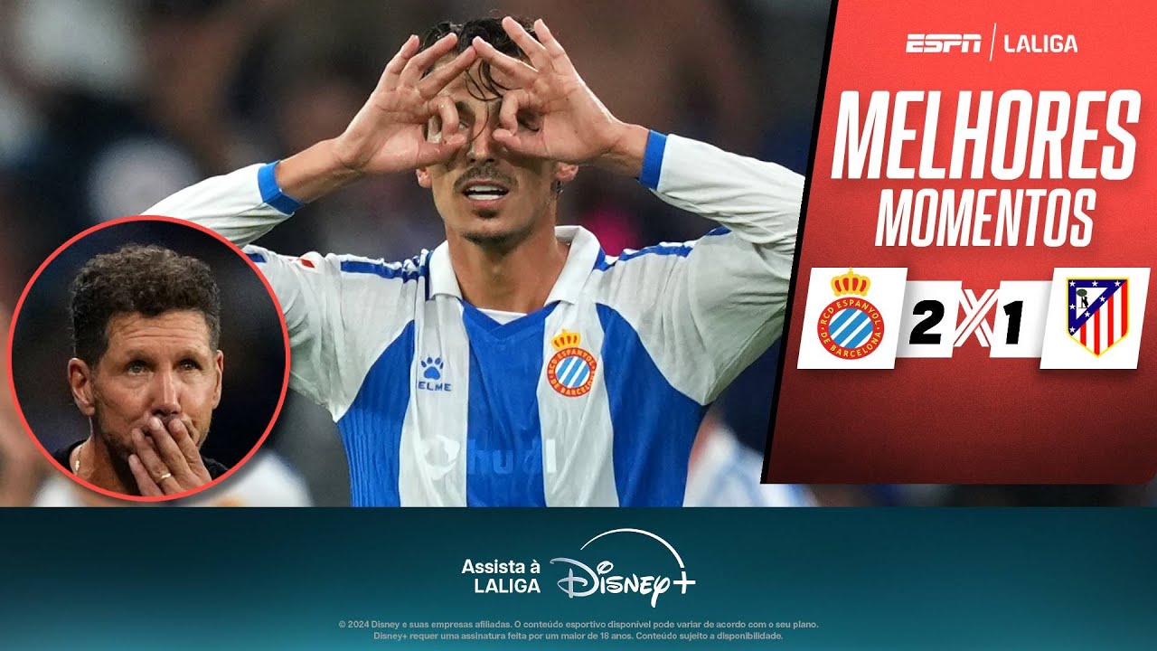 ATLÉTICO DE MADRID toma VIRADA do ESPANYOL em noite de GOLAÇO de JULIÁN ALVAREZ | Melhores Momentos