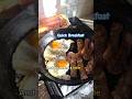 5 minute eggs and bacon in a cast iron #shorts