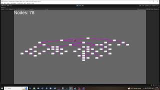 Binary tree visualization in Unity.