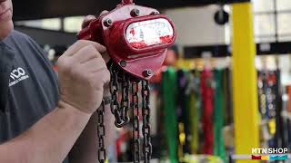 How To Chain Up A Hand Chain Hoist