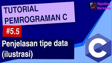 Belajar Bahasa C | Penjelasan Tipe Data dengan ilustrasi | Ngoding Bersama