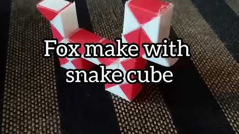 How to make Fox with snake cube