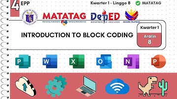 EPP 4 Kwarter 1 Linggo 8: Introduction to Block Coding Algorithm Basic Process Flowchart #matatag
