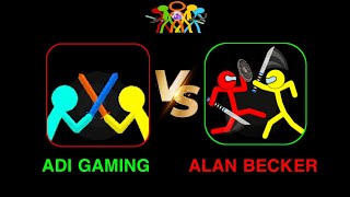 SUPREME DUELIST STICKMAN 🇷🇺 ADI GAMING VS ALAN BECKER 🇧🇷 #stickman #gaming #animation# fun@alanbecke