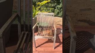 Teak Before And After Restoration Of Our Outdoor Furniture
