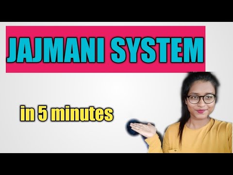 JAJMANI SYSTEM in hindi for UPSC  UGC NET and other Govt  Exams
