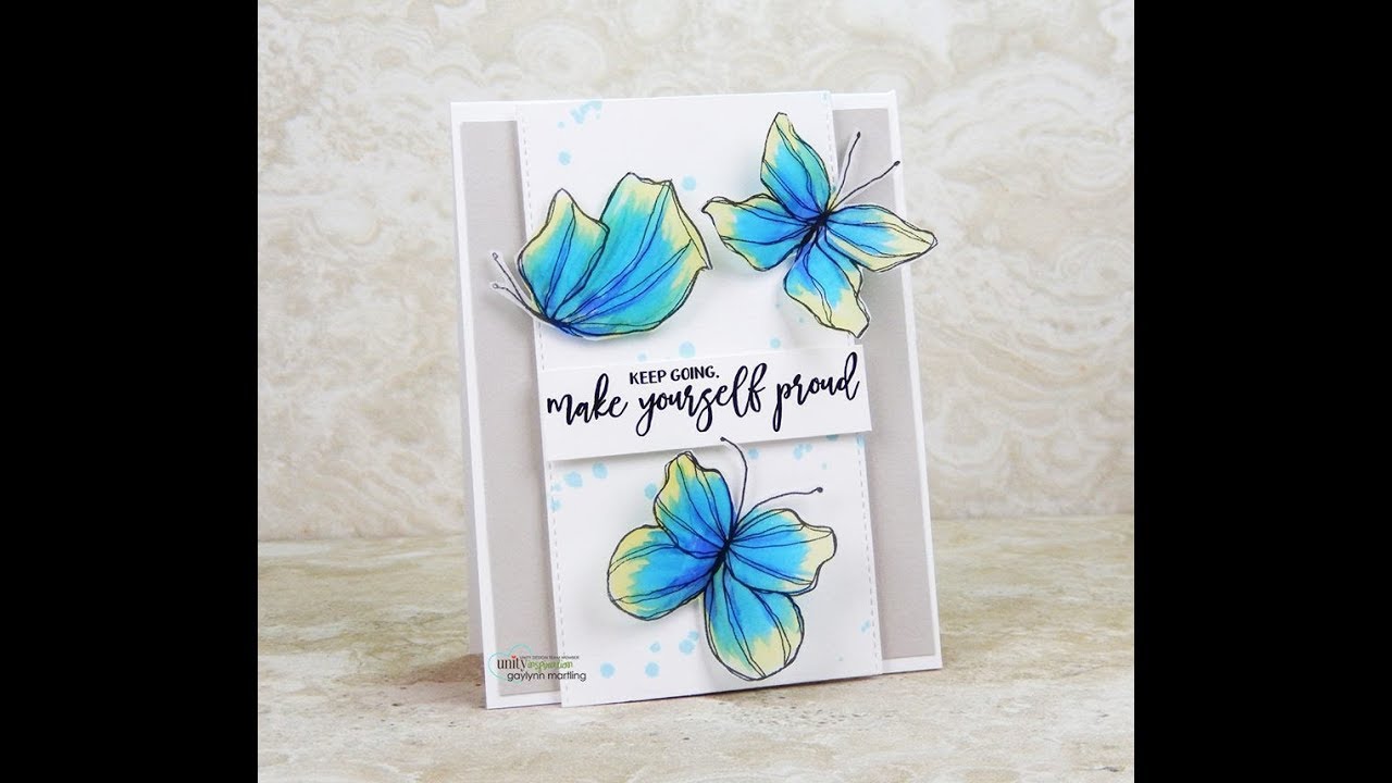 Unity Quick Tip: 3D Vellum Butterfly Card - YouTube
