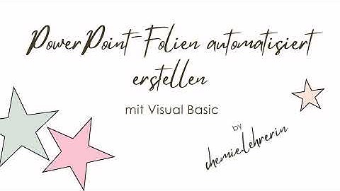 PowerPoint-Folie aus Excel erstellen mit Visual Basic Makro