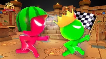 1 2 3 4 Player MINIGAMES Stickman Party Gameplay Walkthrough IOS Android 2023