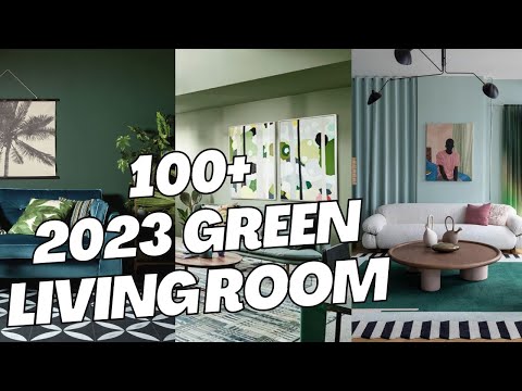 Picture of 20 Green Living Room Paint Ideas for a Bold and Breezy Look