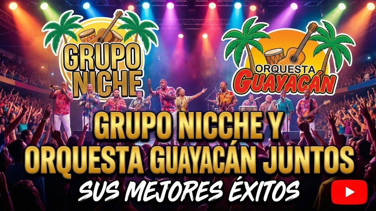 GRUPO NICHE Y ORQUESTA GUAYACAN MIX (VIDEOS EN VIVO) DOS GRANDES DE LA SALSA