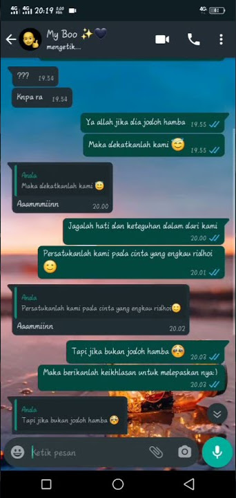 STORY WA FAKE CHAT YAALLAH JIKA DIA JODOH HAMBA X KETIKA CINTA BERTASBIH