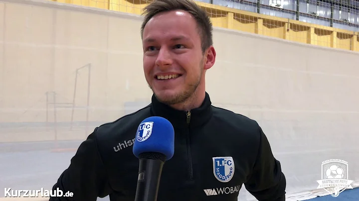 Interview vor Pape-Cup 1. FC Magdeburg mit U15-Tra...