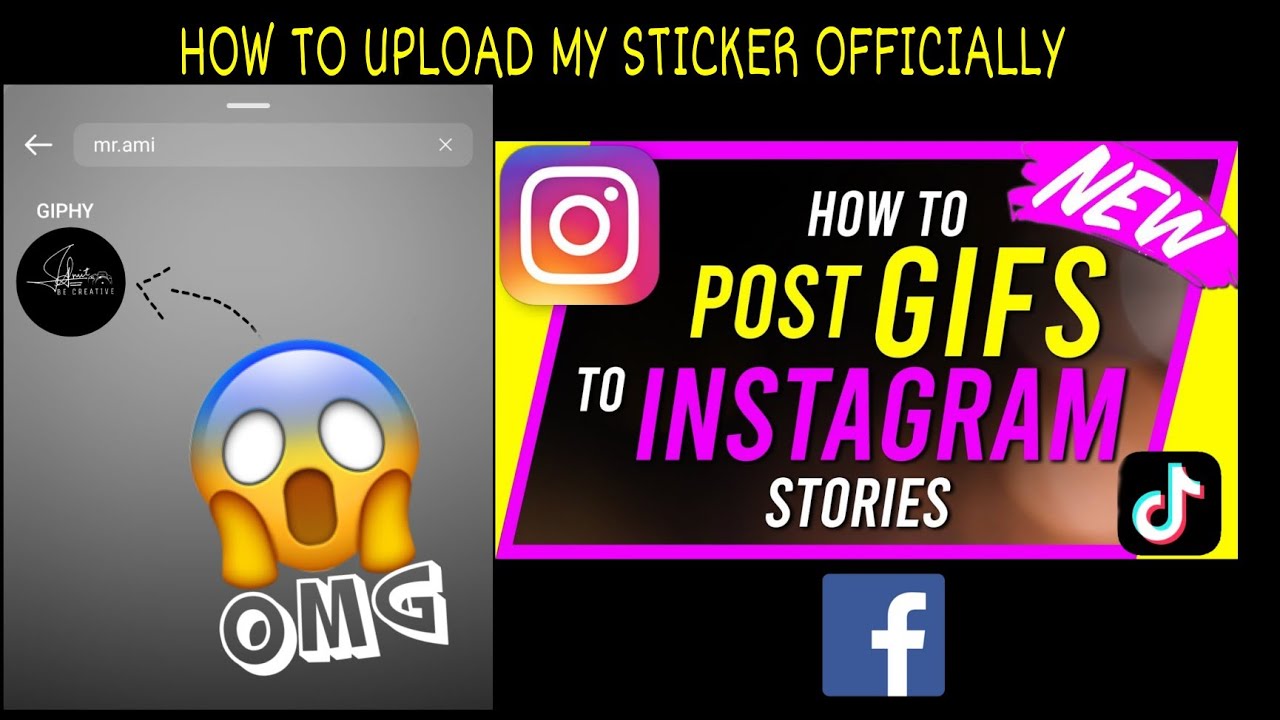 HOW TO UPLOAD MY STICKER ON INSTAGRAM OFFICIALLY | HOW TO UPLOAD GIPHY ...