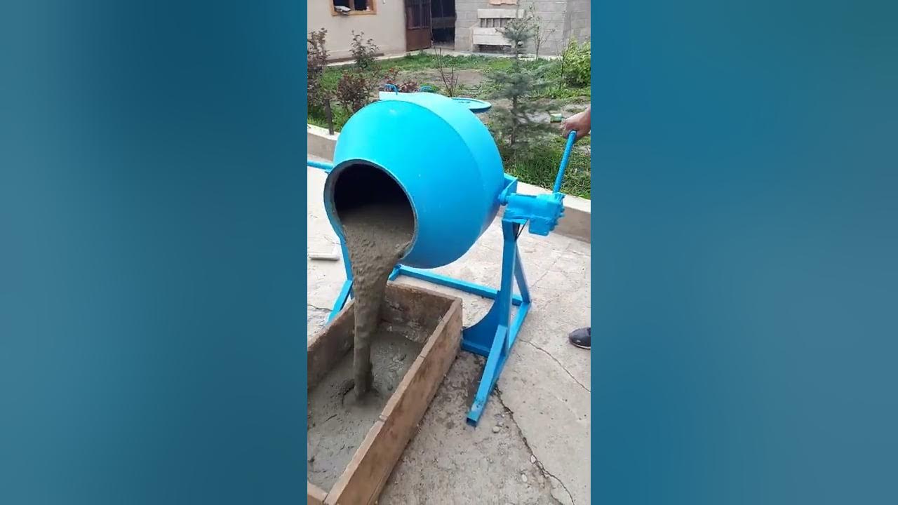 Бетономешалка для приготовления бетона! - YouTube