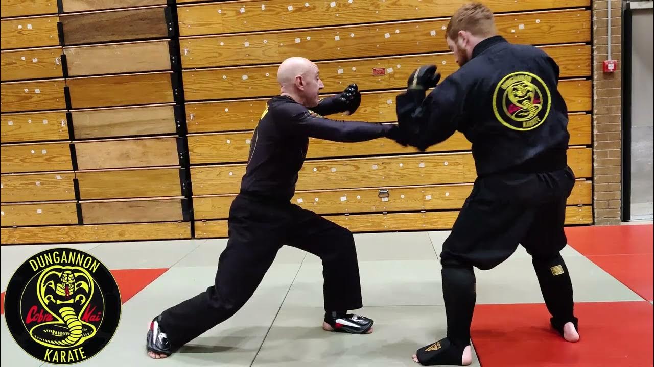 Karate Points Sparring Reverse Punch / Step Through Ridge Hand YouTube