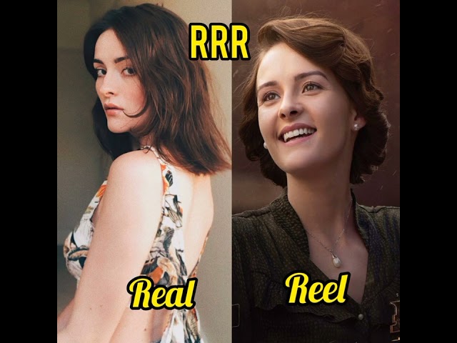 RRR movie Reel u0026 Real characters #shorts #rrr #rrrmovie #rajamouli #jrntr #ramcharan #aliabhatt class=