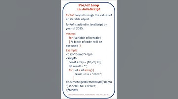 for/of loop in JavaScript @ensolutions5210  #javascriptcore #coding #java #jscript