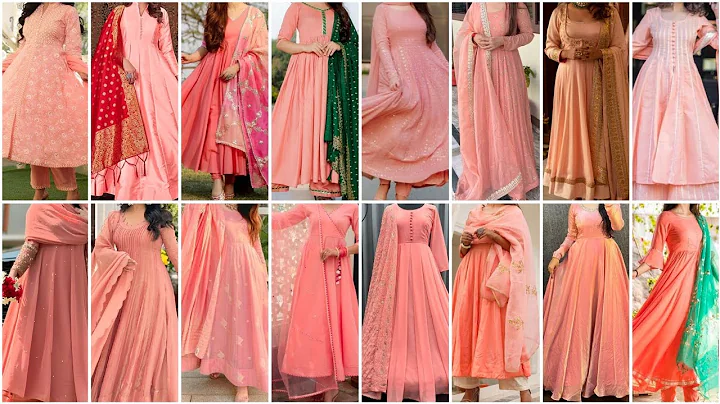 Classic And Attractive Peach Colour Anarkali Suit Design Ideas for Girls 2025