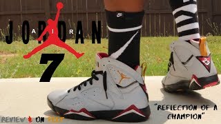 JORDAN 7 “REFLECTION OF A CHAMPION” MUST WATCH Review & On Feet W/ LACE SWAP!!