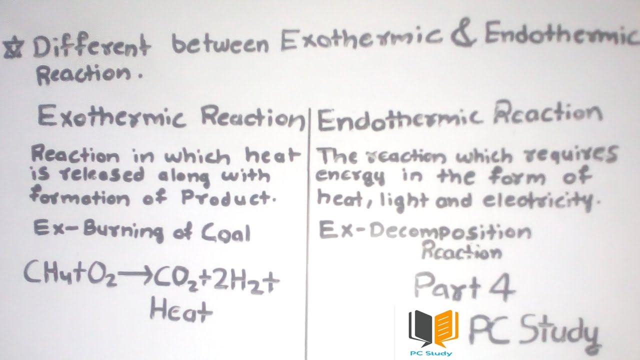 Chemical Reactions and EquationsPart 4PC Study/Different between