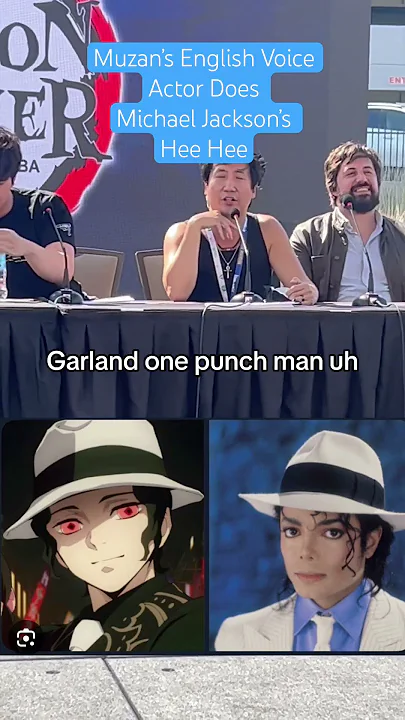 Muzan’s English Voice Actor Does Michael Jackson’s Hee Hee! #Shorts
