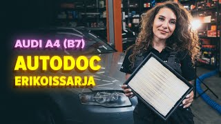 Ilmansuodattimet irrottaminen AUDI - video-opas