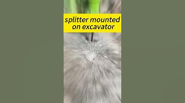 All-in-one rock drilling and splitting machine installed on an excavator of more than 20 tons