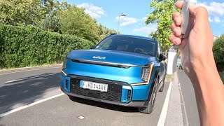 2024 KIA EV9 GT-Line (385PS) POV Drive in the City & on German Autobahn | ***TOP SPEED***