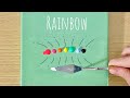 Simple&amp;Easy | Acrylic painting for beginners | Rainbow Tutorial