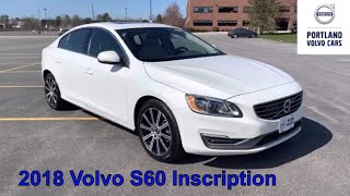 2018 Volvo S60 Crystal white & soft beige / Quick Walkaround screenshot 5