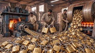    Inside Pakistan’s Lock Factory | Handmade Iron Padlock Production |