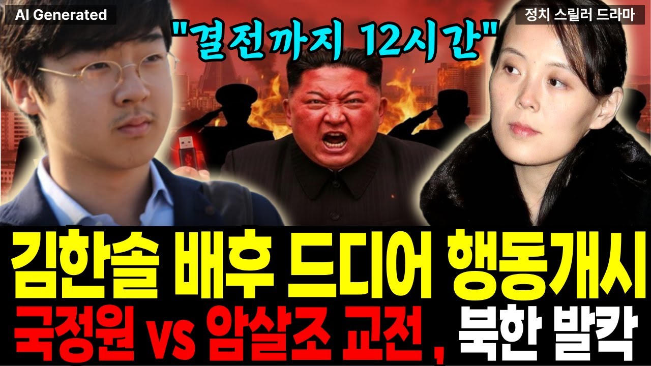 [김한솔 근황] 배후 행동개시! 국정원vs암살조 교전 발생 (북한 발칵)[블러드코드 4부] | 김한솔 유튜브 | North Korea Story | 팩션다큐