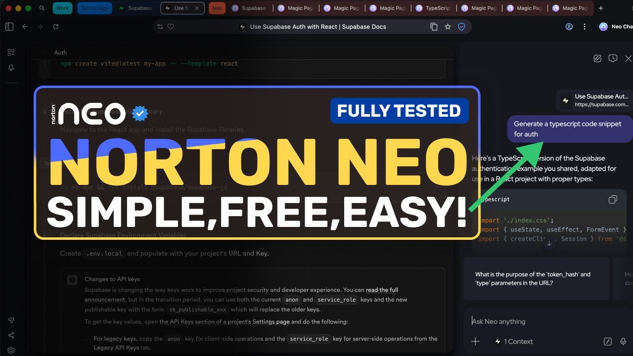 Norton Neo: This FULLY FREE AI Browser by NORTON is REALLY GOOD!