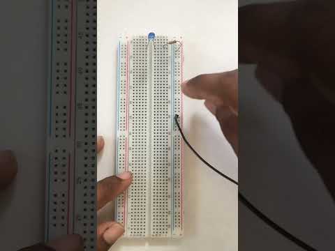 How To Make An LED Circuit Using Breadboard At Home | Easy DIY #youtubeshorts #diy #viral