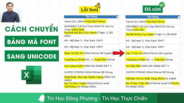 Cách chuyển bảng mã font VNI sang Unicode trong Excel