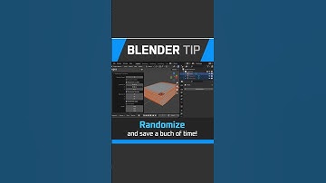 Blender: Randomize Objects with Randomize Transform #blendertutorial #blender3d #shorts