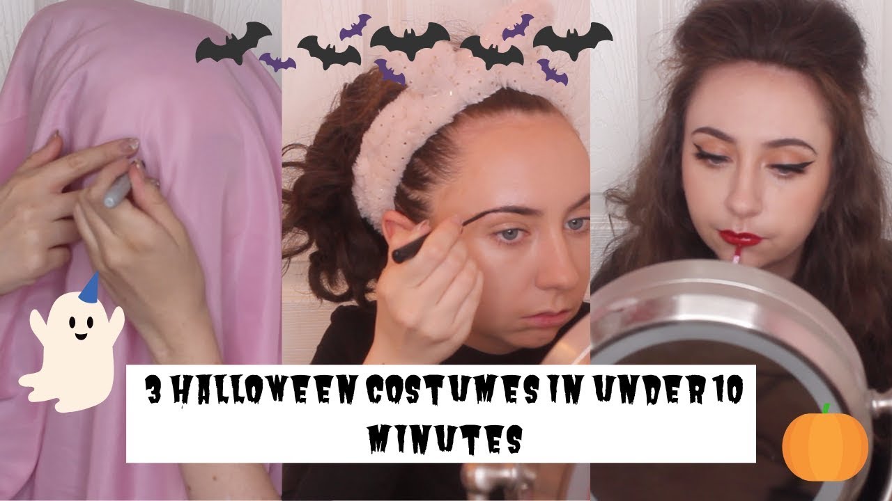 3 halloween costumes in under 10 minutes YouTube