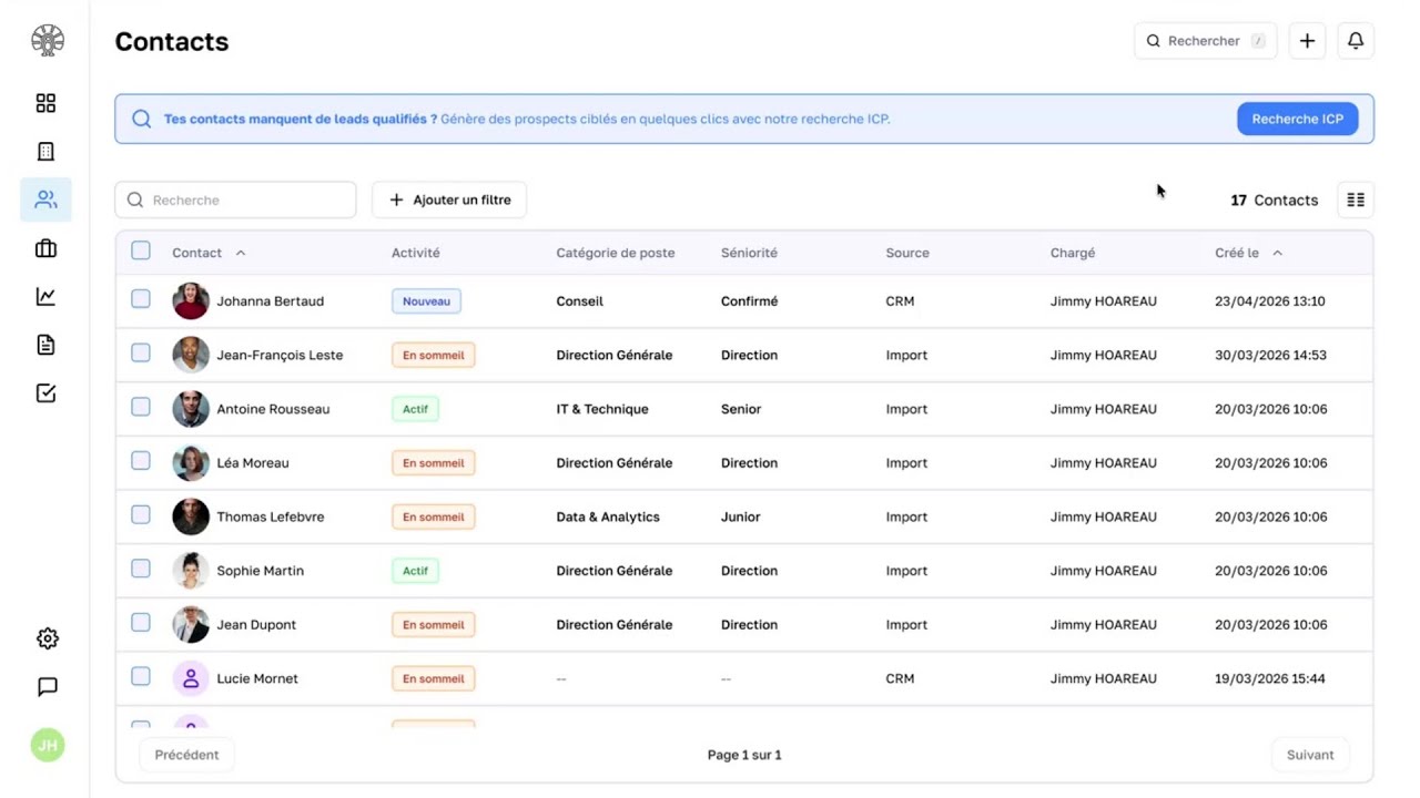 Enrichissement Contacts