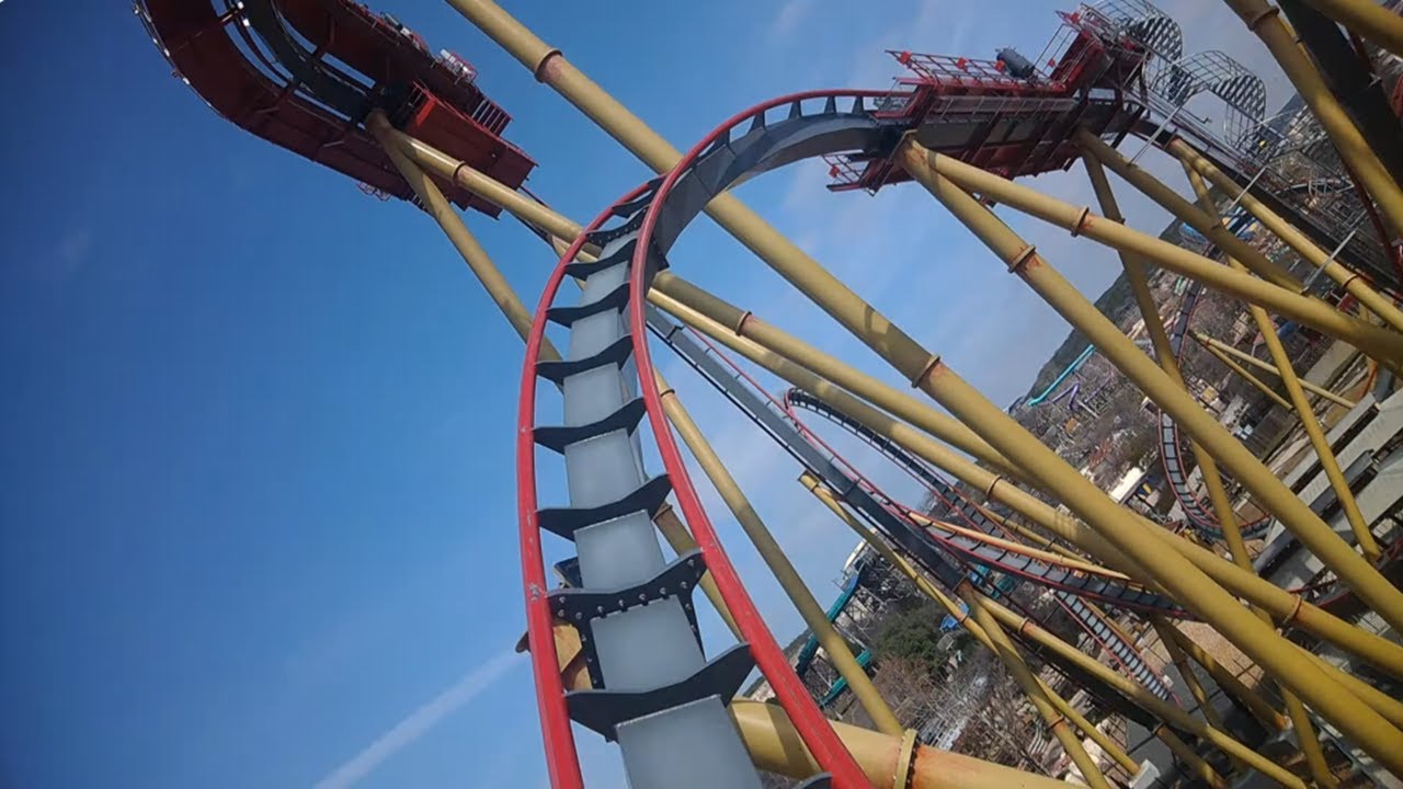 Dr. Diabolical's Cliffhanger - Six Flags Fiesta Texas - Front Row (4K HD POV) - February 2025