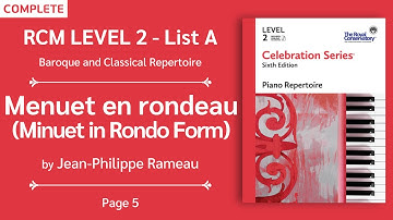 RCM Level 2 | Menuet en rondeau (Minuet in Rondo Form) - Jean-Philippe Rameau