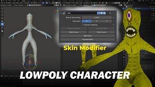 How I made lowpoly Creature Character in Blender | Easy Way | #lowpoly #ps1style #ps2 #b3d