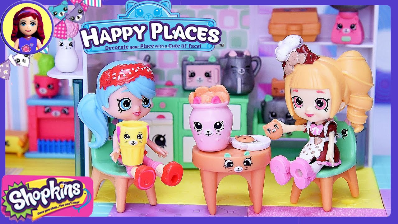 Shopkins Happy Places Blind Boxes Kitchen Decorator Pack Setup Review Silly  Play - Kids Toys 