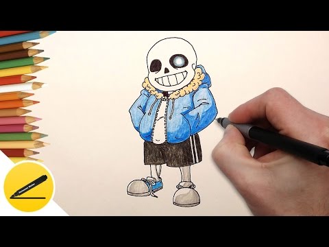 Видео: How to Draw Sans from Undertale - Como Dibujar a Sans - Как Нарисовать Санса