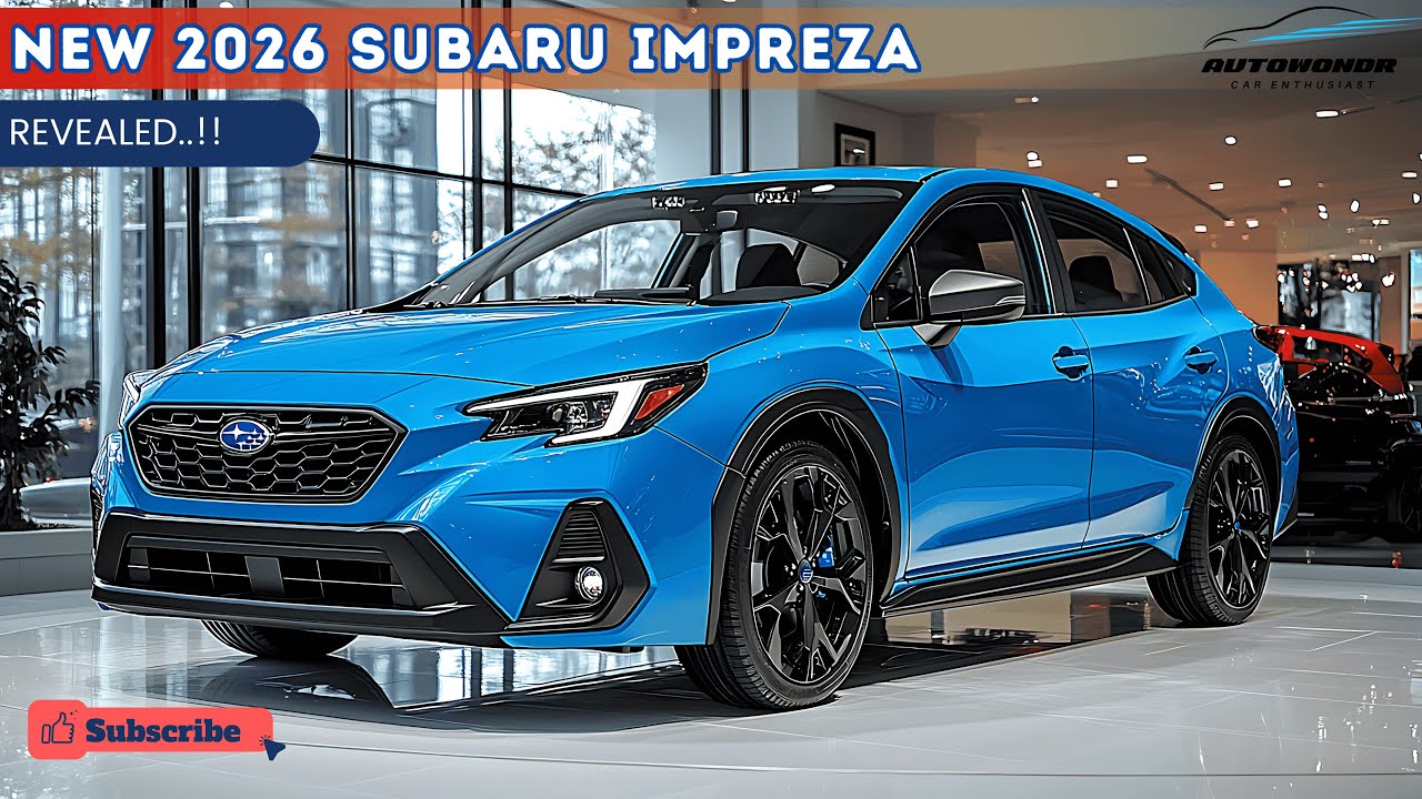 Новый 2026 Subaru Impreza - спортивный хэтчбек с уверенностью AWD ..!
