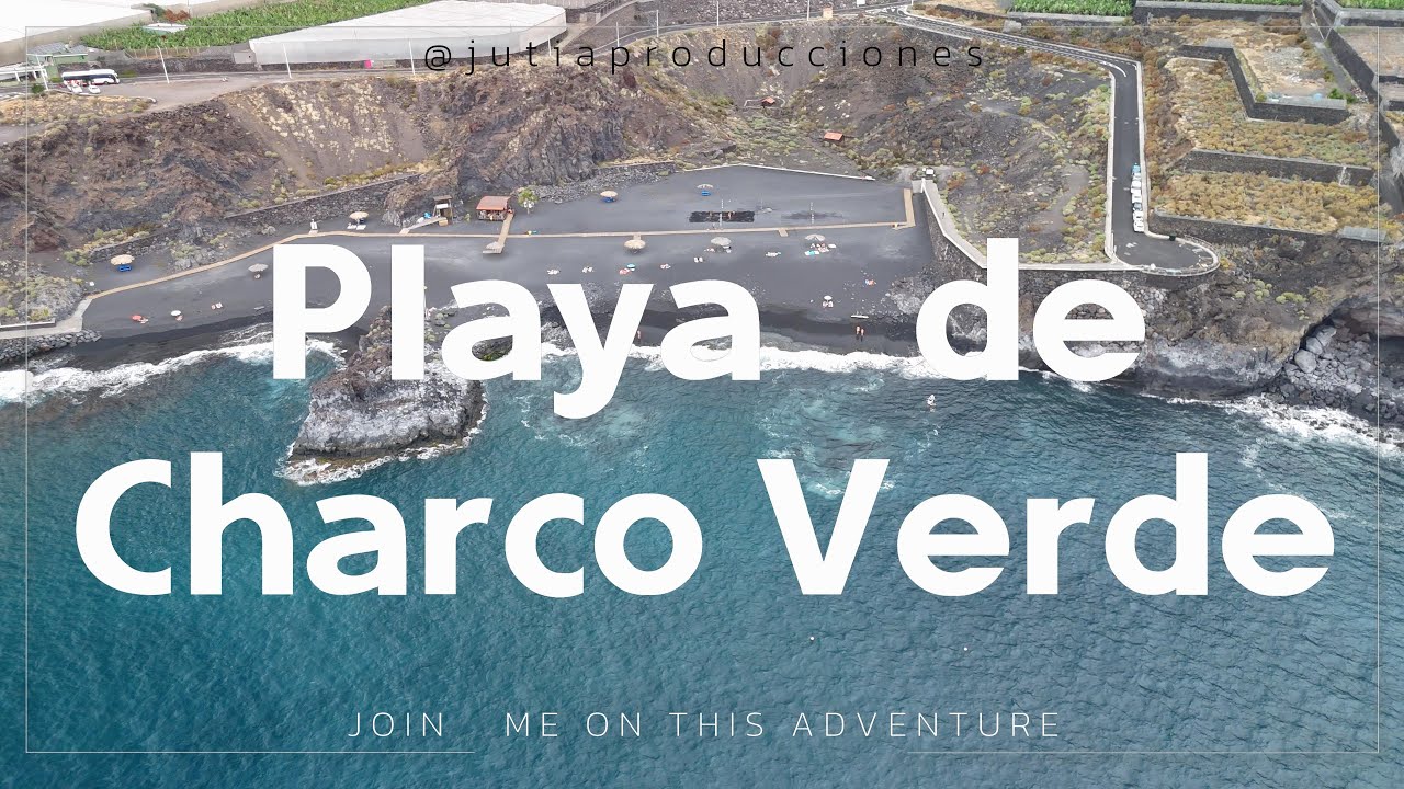 Charco Verde en 4K  Vuelo de dron sobre la joya volcánica del suroeste de La Palma