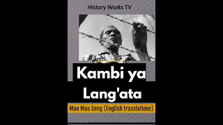 Kambi ya Lang'ata (Langata Mau Mau Detention Camp) Music by Joseph Kamaru (English Lyrics)