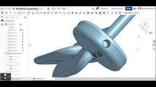 Woodwork project Onshape Windmill assembly. Full drawing instructions in link below.